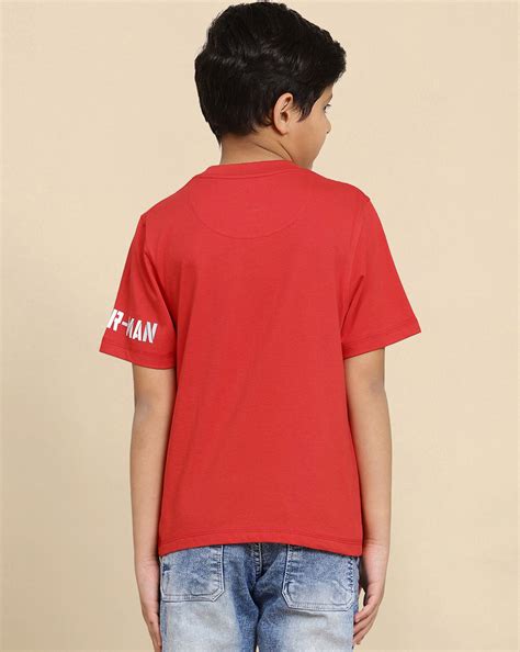 Spiderman Printed Regular Fit Tshirt with Pocket For Boys – Kidsville