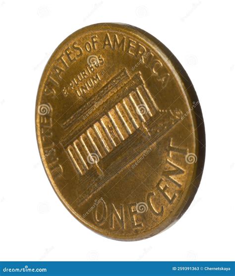 American One Cent Coin Isolated on White Stock Image - Image of banking ...