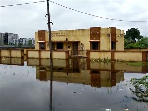 Health center in Vadodara submerged due to non-disposal of water after ...