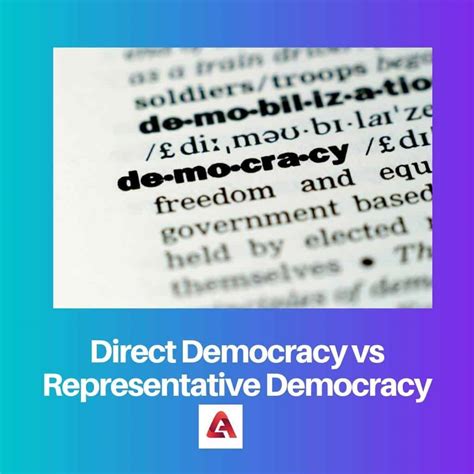 Direct vs Representative Democracy: Difference and Comparison