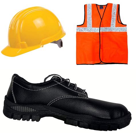 Safety Kit for Industrial/Construction Use. Consists of Safety Shoes ...