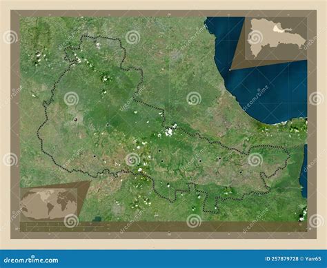 Duarte, Dominican Republic. High-res Satellite. Major Cities Stock ...