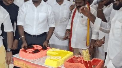 TVK MLA Vijay Dhamu cuts cake with machete at public event; booked ...