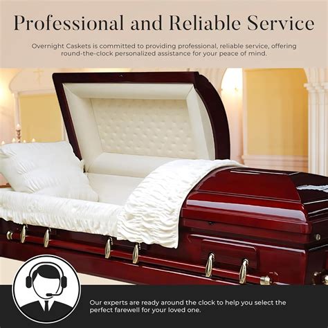 Overnight Caskets Belmont Wood Casket with Cream Velvet Interior India ...