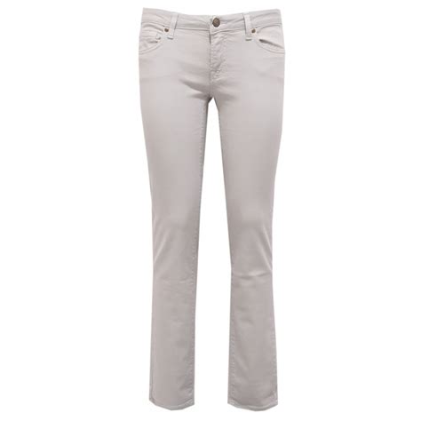 1842AB pantalone donna ROY ROGERS SKINNY light grey jeans woman