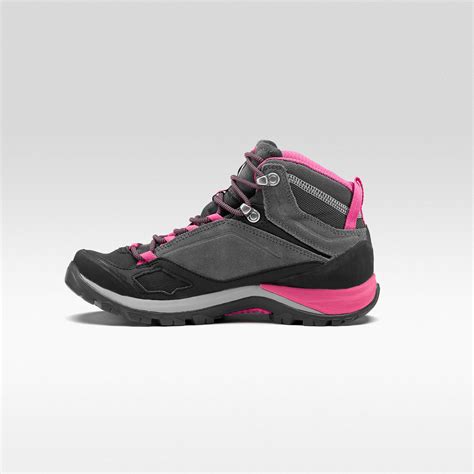 Buy Women's Hiking Shoe WATERPROOF (Mid Ankle) MH500 - Grey Online ...