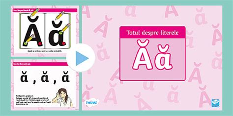 Totul despre litera Ă – Prezentare PowerPoint