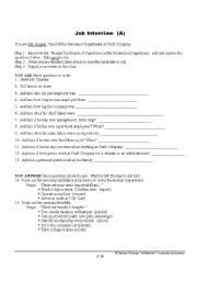 English Interview Worksheet 的图像结果
