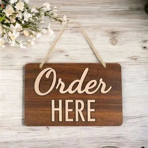 Order Here Sign Board