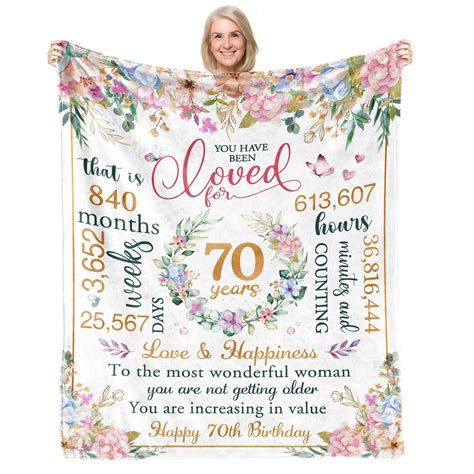 70th Birthday Gifts for Women,70th Birthday Decorations for Women,70th ...