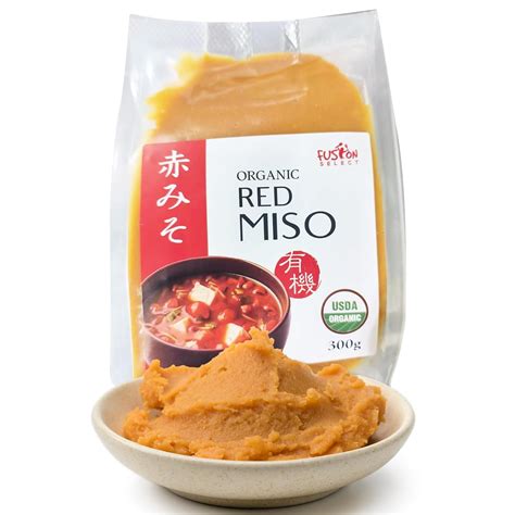 Amazon.com : Fusion Select Organic Red Miso Paste - Made of Fermented ...