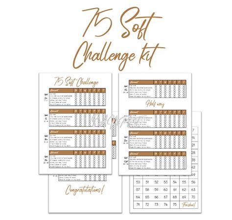 75 Day Soft Challenge Printable - Printable Free Templates