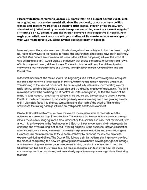 FA 2004 - Essay #1 - Please write three paragraphs (approx 350 words ...