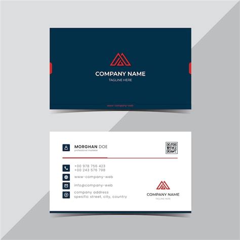 Modern professional business card template | Premium Vector
