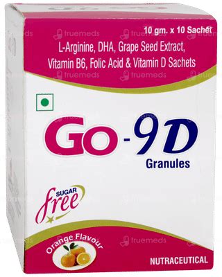 Go 9d Orange Flavour Sugar Free Granules 10gm - Uses, Side Effects ...