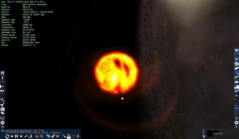 Largest star i have ever found! (125.31 AU in diameter) : r/spaceengine