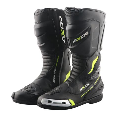 Axor Racer Tec Riding Boots - Black Neon Green – Motorizzr