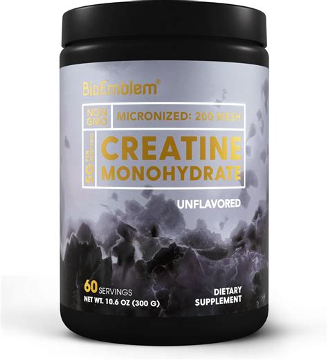 Amazon.com: RAW Nutrition Creatine Monohydrate Powder, Unflavored (30 ...