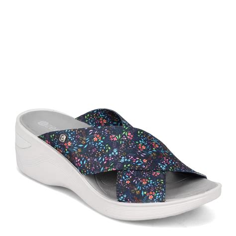 Bzees Womens Desire Slide Sandal Floral,Navy 6.5 M: Buy Online at Low ...