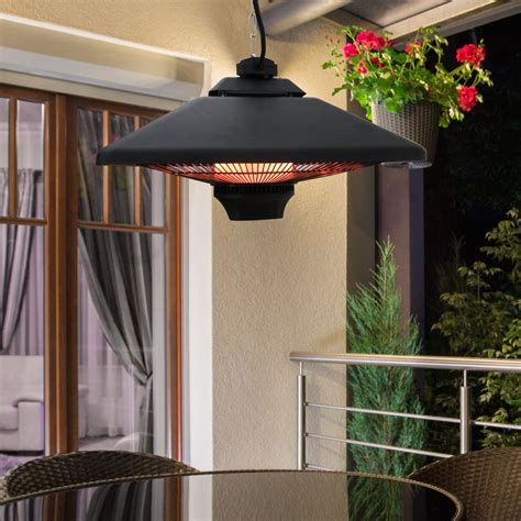 Outsunny 2kW Ceiling Mounted Weatherproof Electric Patio Heater - PatioMate