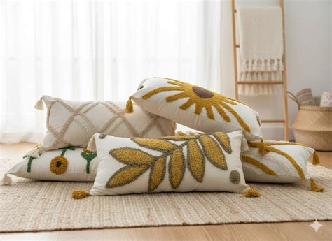 14*36 inch Tufted Lumbar Cushions with Cover – Sawariya Home Decor