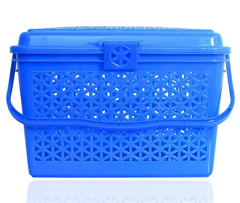 Buy Kuber Industries Plastic Multipurpose Trendy Shopping Big Basket ...