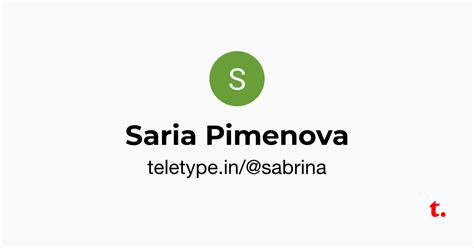 Saria Pimenova — Teletype