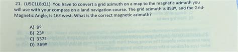Image result for How to Convert a Grid Azimuth to Magnetic