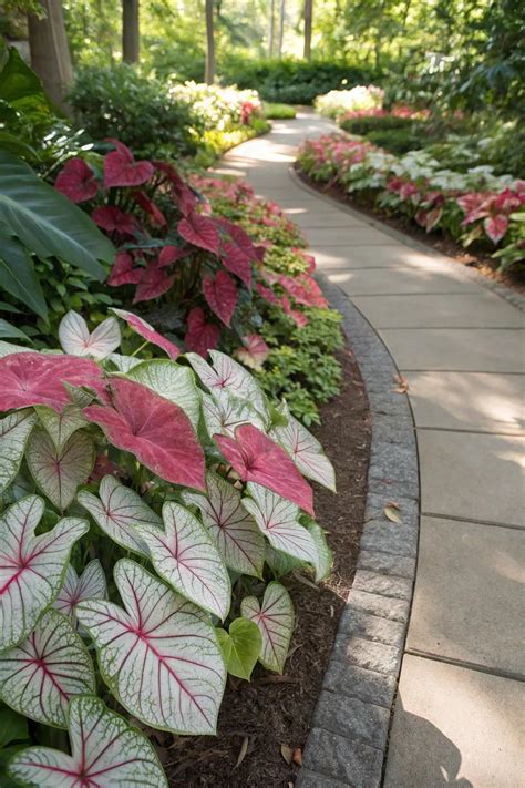 19+ Creative Landscaping Ideas with Caladiums