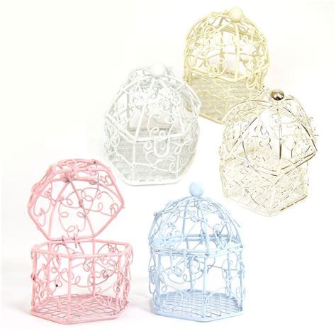 Buy Mini Swirly Bird Cage Favours for Wedding Baby Shower! Boxes[Mix,5 ...