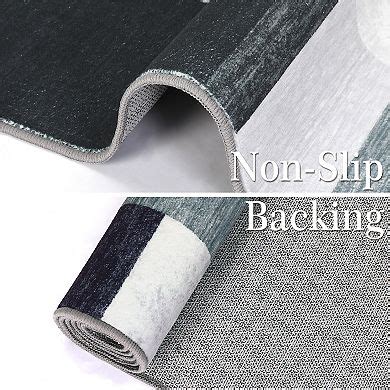 Garvee Indoor Soft Fluffy Area Rug Modern Geometric Patchwork Rug