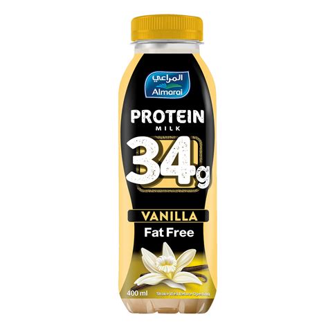 Almarai Vanilla Protein Milk Fat Free 400 ml Online at Best Price ...