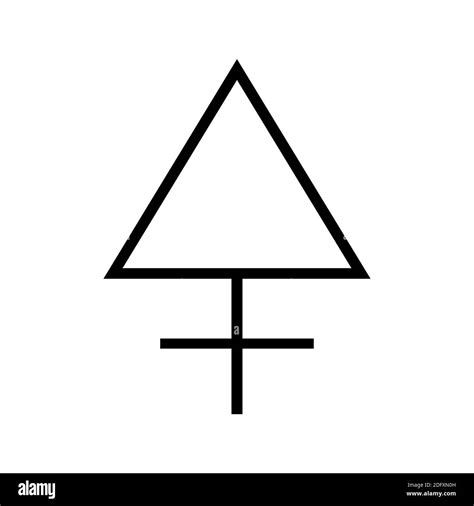 the symbol of the sulphur, one of the symbols of alchemy. Black and ...