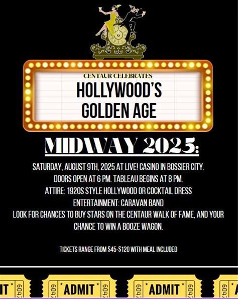 Centaur Celebrates Hollywood’s Golden Age at Midway 2025, Live Casino ...