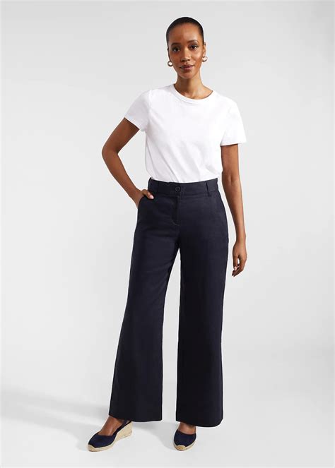 Petite Lynn Linen Trousers | Hobbs UK