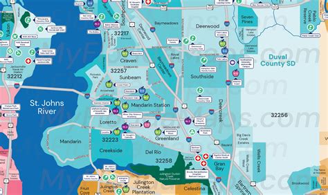 Mandarin - Maps of Florida – Neighborhood Maps of Florida