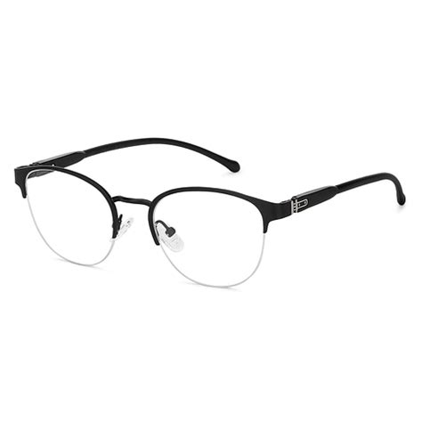 Buy Black Half Rim Round Lenskart Air Online Air Essentials VC E11862 ...