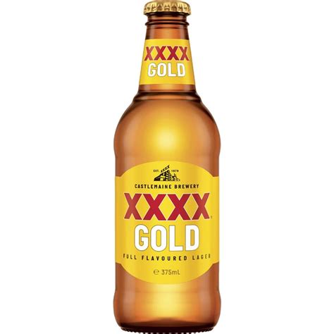 Xxxx Gold Mid Strength Lager Stubby 375ml Single | Woolworths
