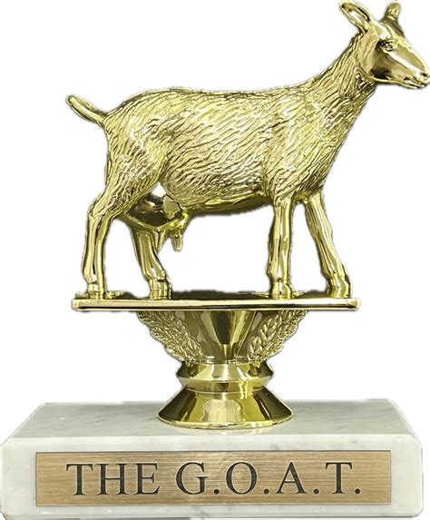 The Goat Trophy - G.O.A.T Greatest of All Time Trophy with Marble Base ...