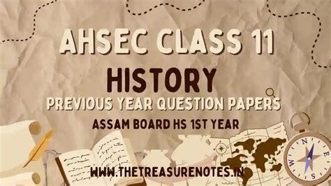 AHSEC Class 11 History 2021 Question Paper [HS 1st Year History ...