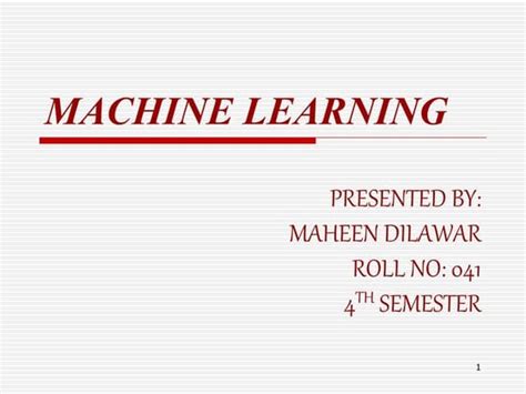 Machine Learning PPT 的图像结果