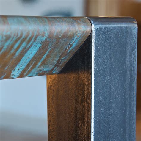 Contemporary Copper Dining Table | Andrew Nebbett Designs