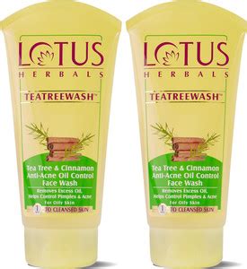 LOTUS HERBALS Teatreewash | with Tea Tree Oil & Cinnamon | 120g (Pack ...