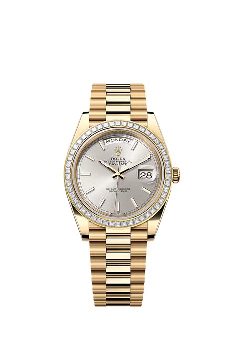 Men’s Rolex Day-Date 40 18K Yellow Gold & Diamond Watch – Reference 22 ...