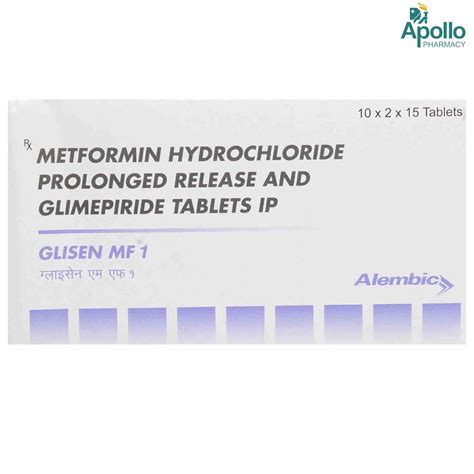 Glisen MF 1 Tablet | Uses, Side Effects, Price | Apollo Pharmacy