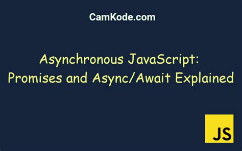 Image result for Async and Await in JavaScript Explained