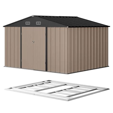 10x8 Metal Storage Shed with Weather Resistance