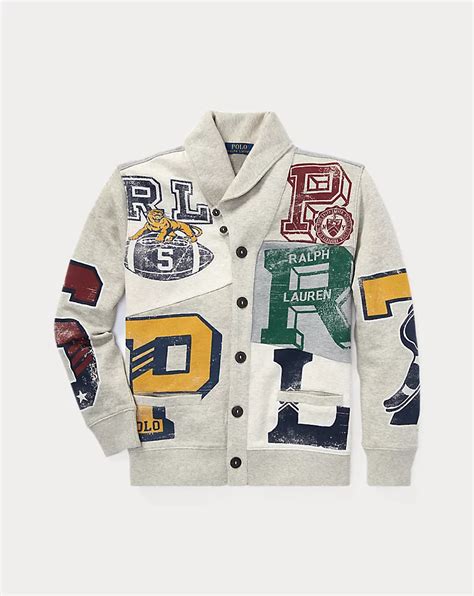 Patchwork Terry Cardigan for Boys | Ralph Lauren® IN