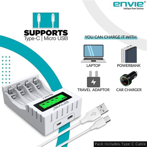 Buy ENVIE (ECR 11 MC) SprintX Ultra Fast Charger for Rechargeable ...