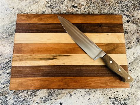 All Natural Handmade Wood Cutting Board: Cherry, Walnut & Maple - Etsy